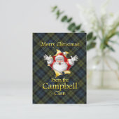 Cartes Pour Fêtes Annuelles Joyeux Noël du clan Campbell (Debout devant)