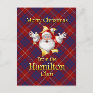 Cartes Pour Fêtes Annuelles Joyeux Noël du clan Hamilton