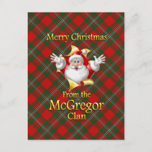 Cartes Pour Fêtes Annuelles Joyeux Noël du clan McGregor