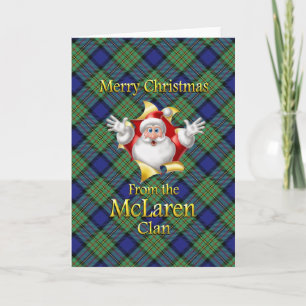 Cartes Pour Fêtes Annuelles Joyeux Noël du clan McLaren