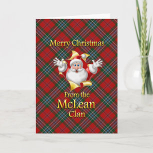 Cartes Pour Fêtes Annuelles Joyeux Noël du clan McLean