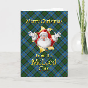 Cartes Pour Fêtes Annuelles Joyeux Noël du clan McLeod