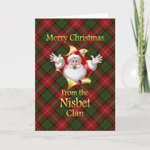 Cartes Pour Fêtes Annuelles Joyeux Noël du clan Nisbet