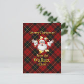 Cartes Pour Fêtes Annuelles Joyeux Noël du clan Wallace (Debout devant)