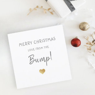 Cartes Pour Fêtes Annuelles Joyeux Noël du coeur d'or bosse bébé