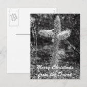 Cartes Pour Fêtes Annuelles Joyeux Noël du désert (Devant / Derrière)