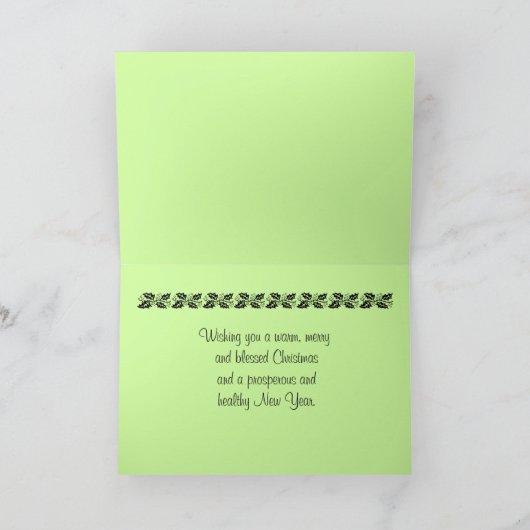 Cartes Pour Fêtes Annuelles Joyeux Noël du Kansas (Intérieur)