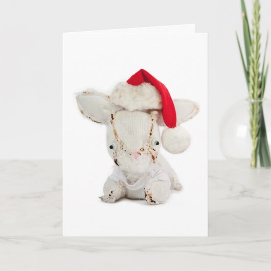 Cartes Pour Fêtes Annuelles Joyeux Noël du lapin (Devant)