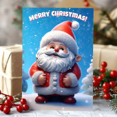 Cartes Pour Fêtes Annuelles Joyeux Noël du Père Noël 3D