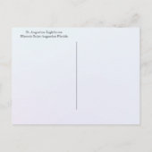 Cartes Pour Fêtes Annuelles Joyeux Noël du phare St Augustine FL (Dos)