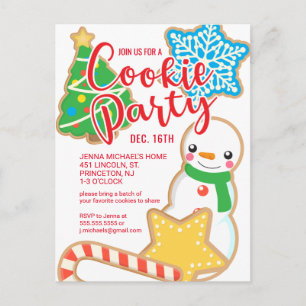 Cartes Pour Fêtes Annuelles Joyeux Noël   Échange de cookies du Père Noël