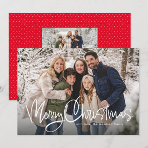 Cartes Pour Fêtes Annuelles Joyeux Noël écriture amusante photo simple