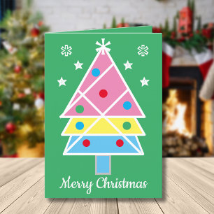 Cartes Pour Fêtes Annuelles Joyeux Noël Écriture Chic Moderne Artsy Cool