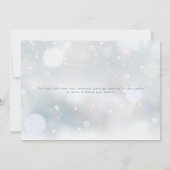 Cartes Pour Fêtes Annuelles Joyeux Noël écriture flocons de neige d'hiver  (Dos)