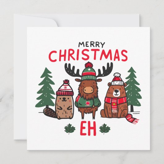Cartes Pour Fêtes Annuelles Joyeux Noël Eh (Devant)