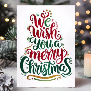 Cartes Pour Fêtes Annuelles Joyeux Noël Élégant