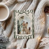 Cartes Pour Fêtes Annuelles Joyeux Noël Elegant Bow Photo