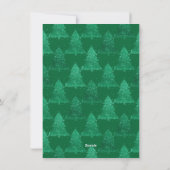 Cartes Pour Fêtes Annuelles Joyeux Noël Élégant moderne Script de vacances (Dos)