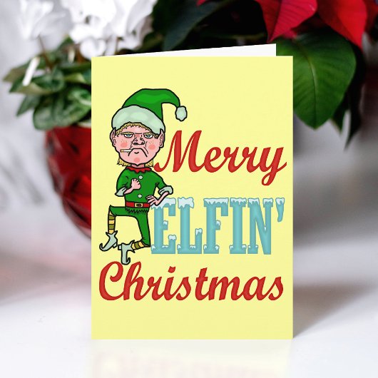 Cartes Pour Fêtes Annuelles Joyeux Noël Elfin