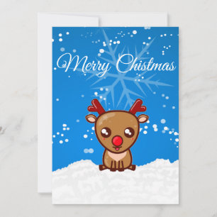 Cartes Pour Fêtes Annuelles Joyeux Noël Emoji Reindeer voeux Noël