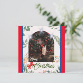 Cartes Pour Fêtes Annuelles Joyeux Noël en arc de cercle (Debout devant)