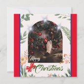 Cartes Pour Fêtes Annuelles Joyeux Noël en arc de cercle (Devant)