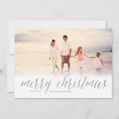 Cartes Pour Fêtes Annuelles Joyeux Noël en argent Parties scintillant Look Fêt (Devant)