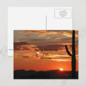 Cartes Pour Fêtes Annuelles Joyeux Noël en Arizona (Devant / Derrière)