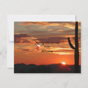 Cartes Pour Fêtes Annuelles Joyeux Noël en Arizona