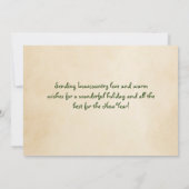 Cartes Pour Fêtes Annuelles Joyeux Noël en Caroline du Sud (Dos)