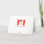 Cartes Pour Fêtes Annuelles Joyeux Noël en coton de Tulear (Dos)