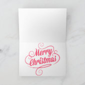 Cartes Pour Fêtes Annuelles Joyeux Noël en coton de Tulear (Intérieur)