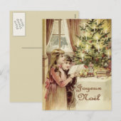 Cartes Pour Fêtes Annuelles Joyeux Noël en français (Devant / Derrière)