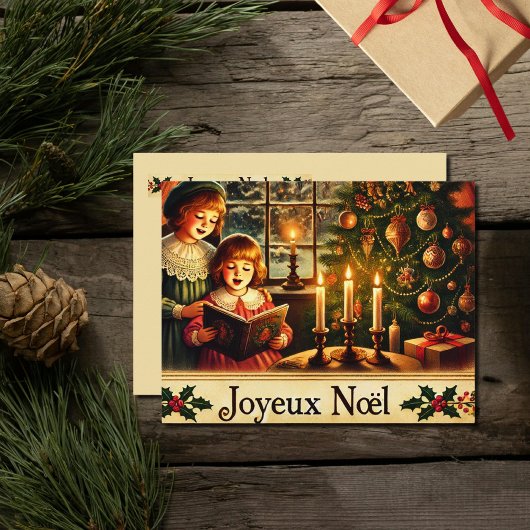 Cartes Pour Fêtes Annuelles Joyeux Noël en français