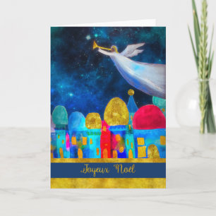 Cartes Pour Fêtes Annuelles Joyeux Noël en français, Joyeux Noël, Angel