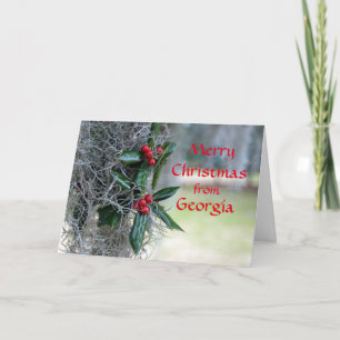 Cartes Pour Fêtes Annuelles Joyeux Noël en Géorgie