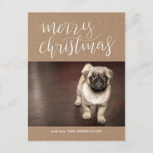 Cartes Pour Fêtes Annuelles Joyeux Noël en papier Kraft Brown   Photo