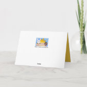 Cartes Pour Fêtes Annuelles Joyeux Noël en ukrainien - Lapin & Hérisson (Dos)