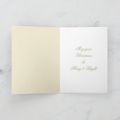 Cartes Pour Fêtes Annuelles Joyeux Noël Enseignant Faux Gold Rubon (Intérieur)