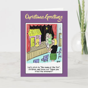 Cartes Pour Fêtes Annuelles Joyeux Noël Enseignant Noël Nativité Jouer