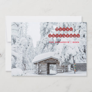 Cartes Pour Fêtes Annuelles Joyeux Noël - Entrée du Cabine en journal en Finla