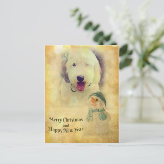 Cartes Pour Fêtes Annuelles Joyeux Noël et Bonne Année ! (Debout devant)