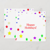 Cartes Pour Fêtes Annuelles Joyeux Noël et Bonne Année! (Devant / Derrière)