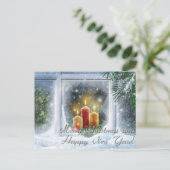 Cartes Pour Fêtes Annuelles Joyeux Noël et bonne année (Debout devant)