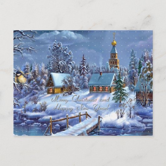 Cartes Pour Fêtes Annuelles Joyeux Noël et bonne année (Devant)
