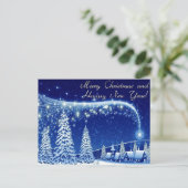 Cartes Pour Fêtes Annuelles Joyeux Noël et bonne année (Debout devant)