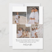 Cartes Pour Fêtes Annuelles Joyeux Noël et Bonne Année Moderne (Dos)