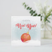 Cartes Pour Fêtes Annuelles Joyeux Noël et Bonne Année ! neige en 2026 (Debout devant)