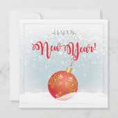 Cartes Pour Fêtes Annuelles Joyeux Noël et Bonne Année ! neige en 2026 (Devant)