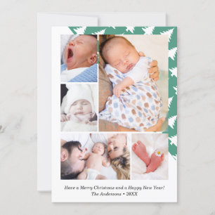 Cartes Pour Fêtes Annuelles Joyeux Noël et Bonne Année Photo Collage